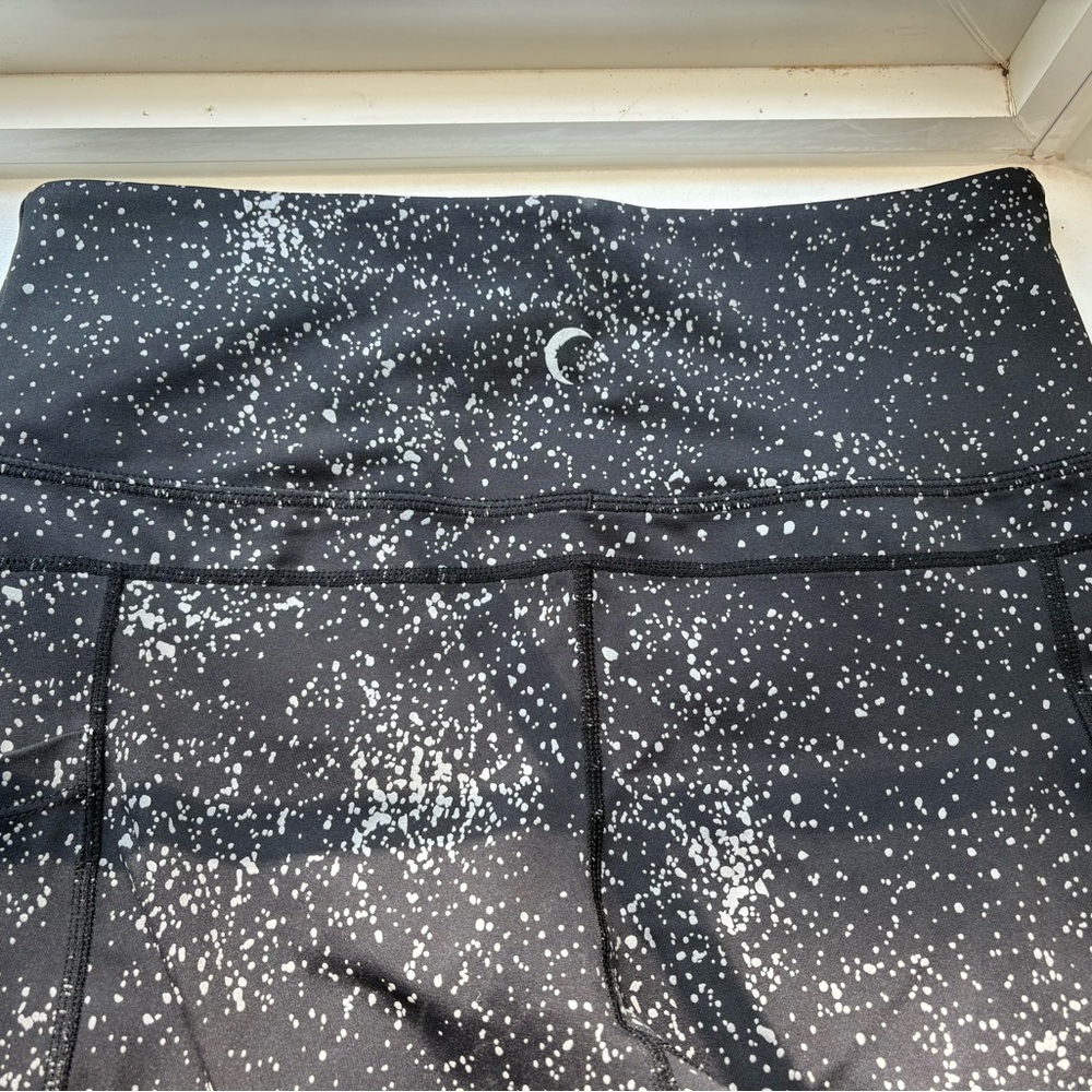 ZYIA Black Leggings with White Speckles